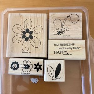 Stampin’ Up! Friendship Blooms 5-Piece Floral & Sentiment Stamp Set